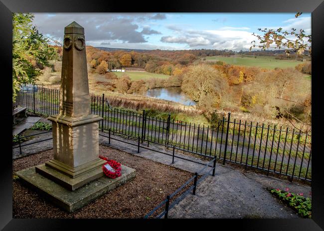 Tong Park War Memorial in Baildon, Yorkshire.  Framed Print by Ros Crosland