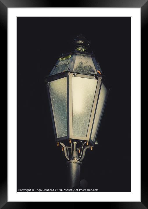 Still life of a street lamp Framed Mounted Print by Ingo Menhard