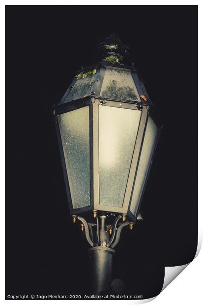 Still life of a street lamp Print by Ingo Menhard