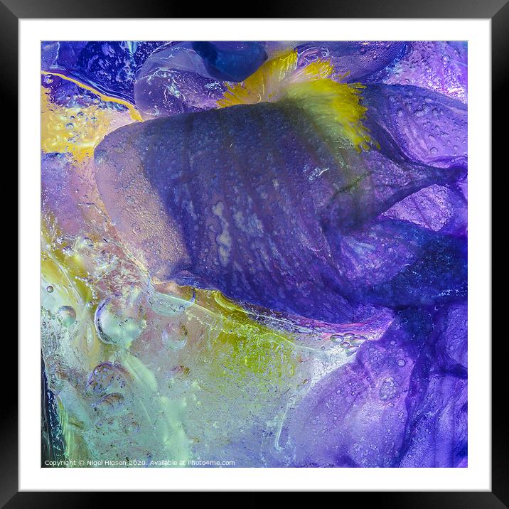 Abstract texture Framed Mounted Print by Nigel Higson