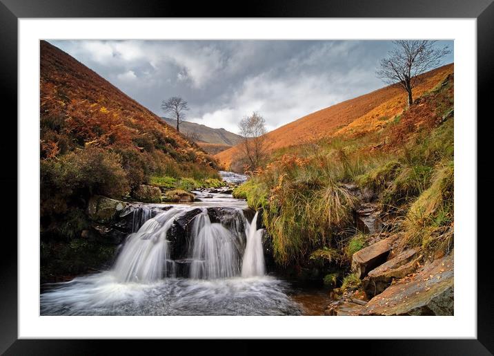 Fair Brook Waterfall Framed Mounted Print by Darren Galpin