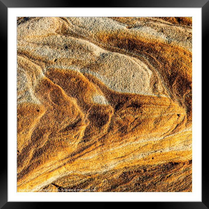 Sandstone textures 1 Framed Mounted Print by Nigel Higson