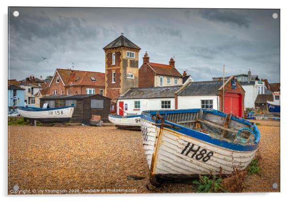 Aldeburgh Lifeboat Station Acrylic by Viv Thompson