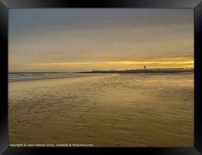 Golden Glow Framed Print by Jane Metters