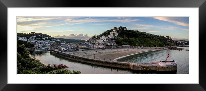 Banjo Pier At Looe Framed Mounted Print by Oxon Images