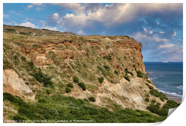 Culver Down Isle Of Wight Print by Wight Landscapes