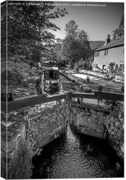 The Rochdale Canal at Hebden Bridge Canvas Print by Colin Williams Photography