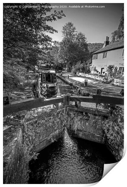 The Rochdale Canal at Hebden Bridge Print by Colin Williams Photography
