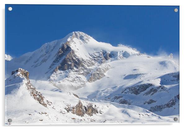 Gran Paradiso Mountain in Winter Acrylic by Arterra 