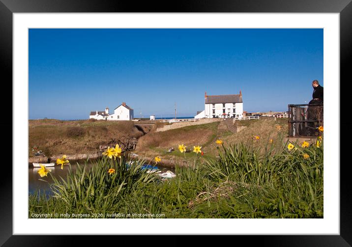 Seaton Sluice  Framed Mounted Print by Holly Burgess