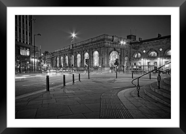 Newcastle Central Station Framed Mounted Print by Rob Cole