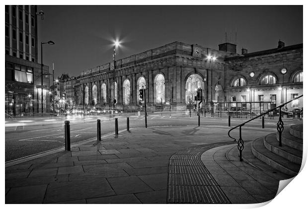 Newcastle Central Station Print by Rob Cole