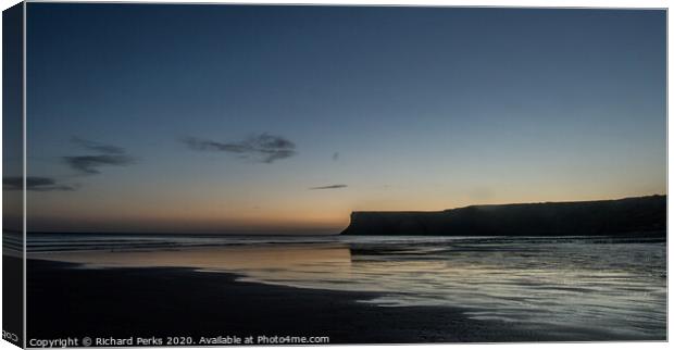 Night becomes the Day at Saltburn Canvas Print by Richard Perks