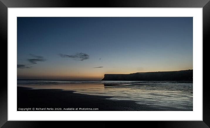 Night becomes the Day at Saltburn Framed Mounted Print by Richard Perks