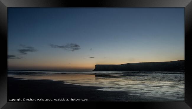 Night becomes the Day at Saltburn Framed Print by Richard Perks