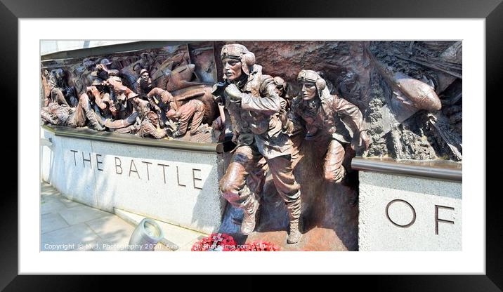  The Battle of Britain Monument Framed Mounted Print by M. J. Photography