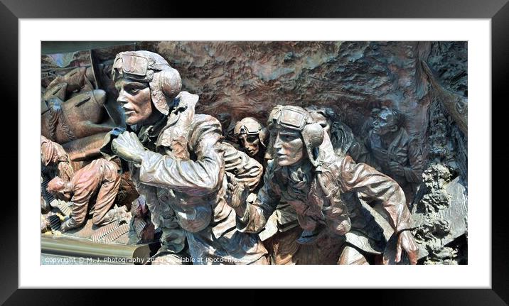 The Battle of Britain Monument Framed Mounted Print by M. J. Photography