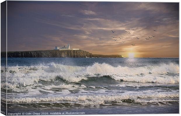 Early morning on the Farnes Canvas Print by Colin Chipp