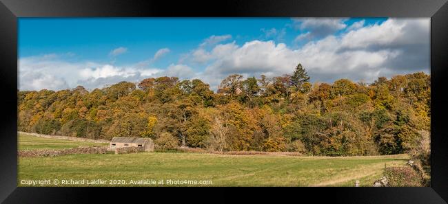 Autumn Panorama at Whorlton, Teesdale Framed Print by Richard Laidler