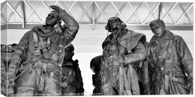 Bomber Command Memorial, London Canvas Print by M. J. Photography