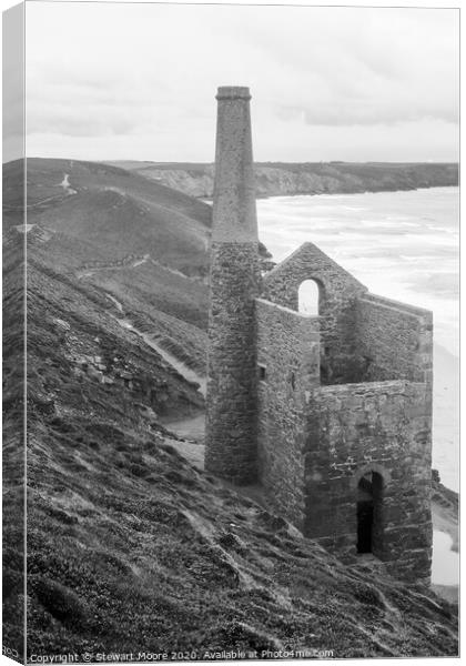 Wheal Coates, St Agnes Canvas Print by Stewart Moore