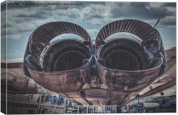 Concorde Engines Canvas Print by Kevin Ford