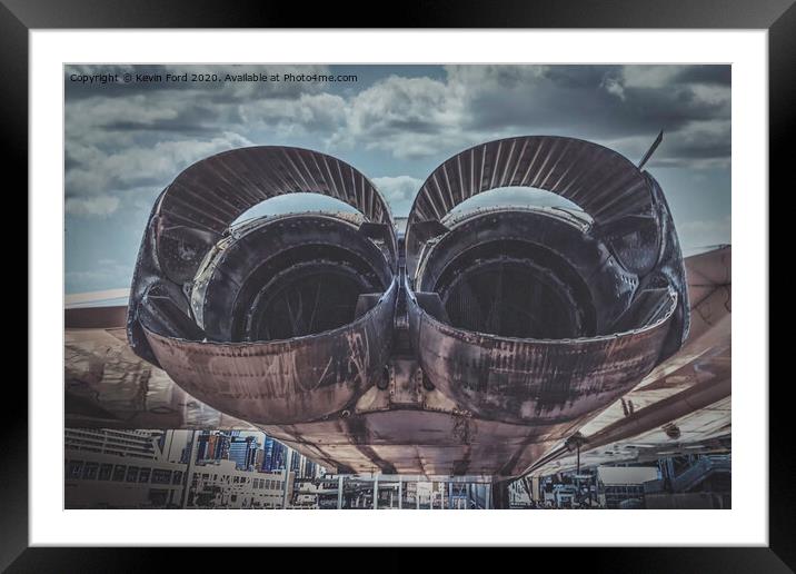 Concorde Engines Framed Mounted Print by Kevin Ford