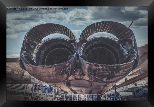 Concorde Engines Framed Print by Kevin Ford