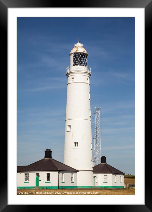 Nash Point Lighthouse  Framed Mounted Print by Heidi Stewart