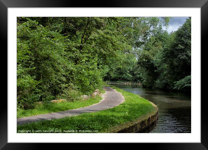 Leeds and Liverpool canal  Framed Mounted Print by keith hannant