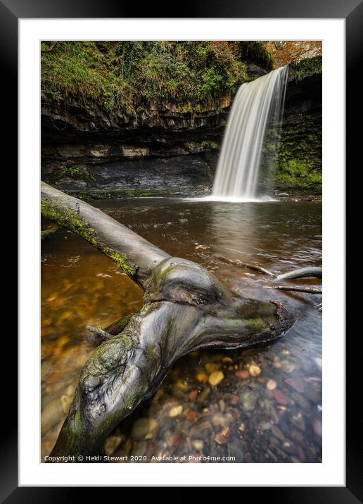 Sgwd Gwladys Waterfall Framed Mounted Print by Heidi Stewart