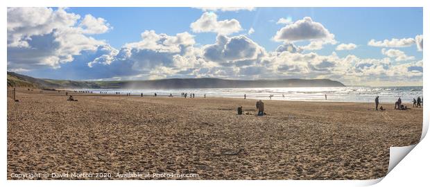 Woolacombe Beach Print by David Morton