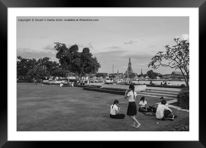 Chilling in Bangkok Framed Mounted Print by Stuart C Clarke