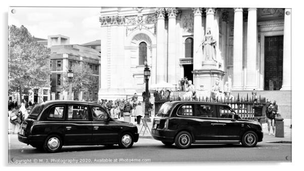 Vintage London Acrylic by M. J. Photography