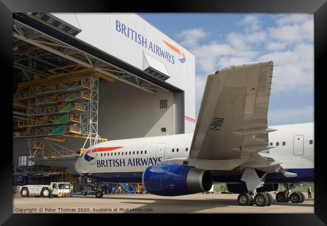 The Majestic British Airways 767 Framed Print by Peter Thomas
