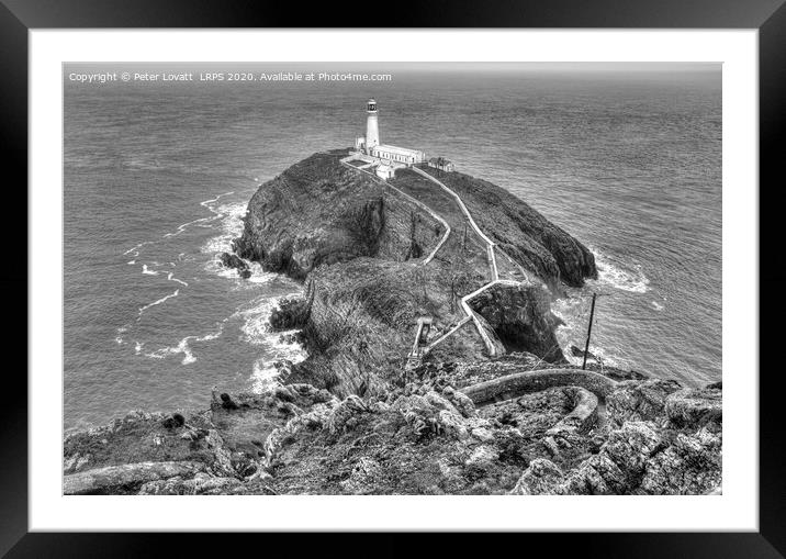 South Stack Lighthouse Framed Mounted Print by Peter Lovatt  LRPS