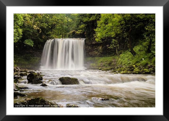 Sgwd Yr Eira Waterfall Framed Mounted Print by Heidi Stewart