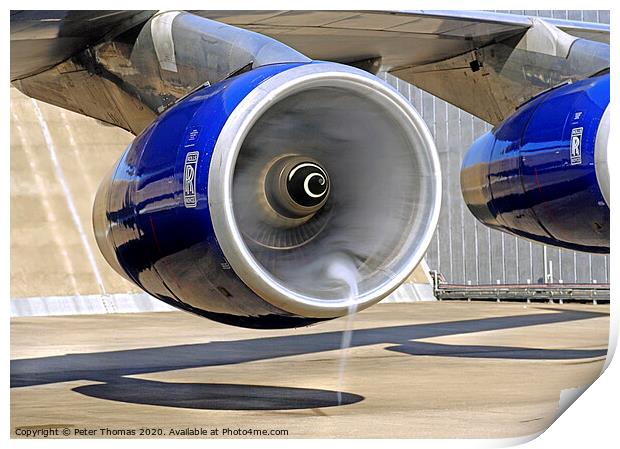The Mighty Vortex of RB211 524G Print by Peter Thomas