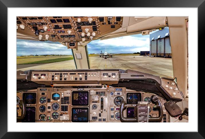 Majestic Views from the Flightdeck Framed Mounted Print by Peter Thomas