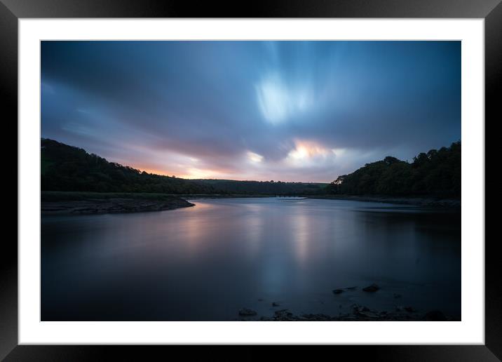 River Torridge sunrise at Bideford Framed Mounted Print by Tony Twyman