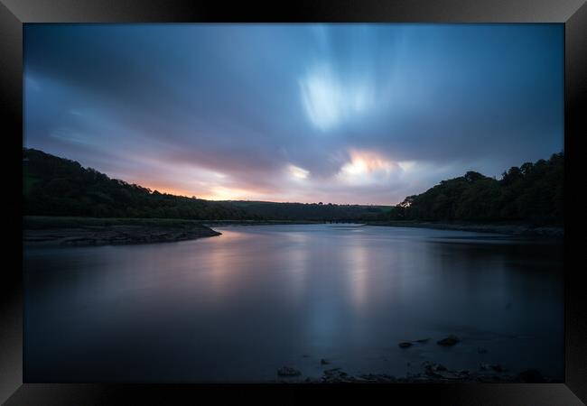 River Torridge sunrise at Bideford Framed Print by Tony Twyman