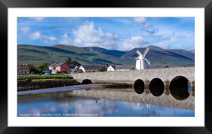 Blennerville windmill Kerry_Ireland Framed Mounted Print by jim Hamilton