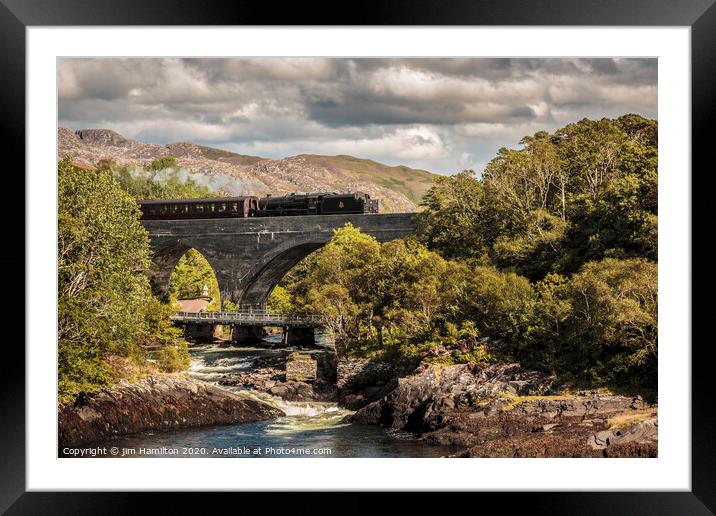 Falls of Morar, Scotland Framed Mounted Print by jim Hamilton