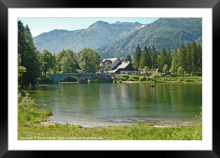 Lakeland in Slovenia Framed Mounted Print by David Mather