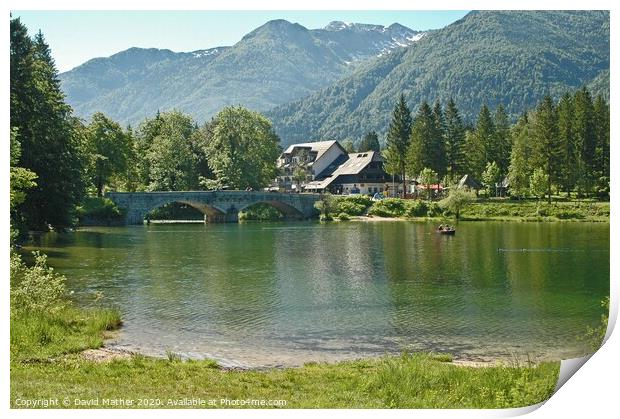 Lakeland in Slovenia Print by David Mather