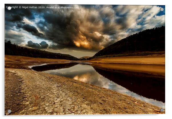 Stormy Derwent  Acrylic by Nigel Hatton