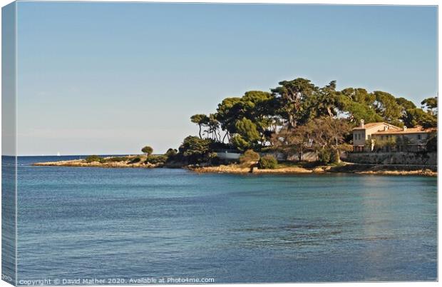 Cap d'Antibes, France Canvas Print by David Mather