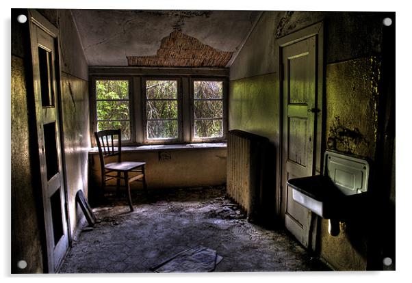 Forgotten room Acrylic by Nathan Wright