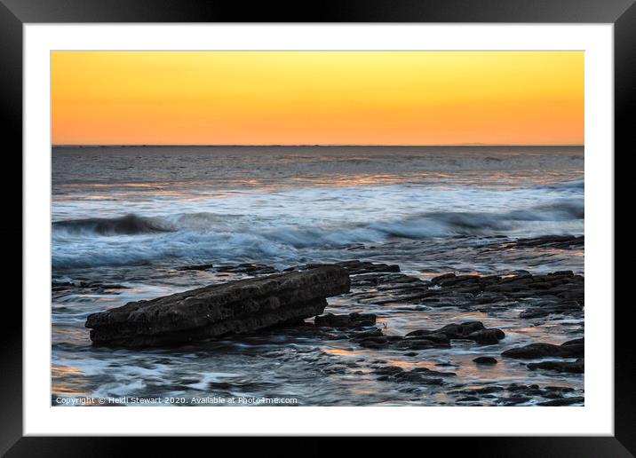 A Glowing Sunset Framed Mounted Print by Heidi Stewart