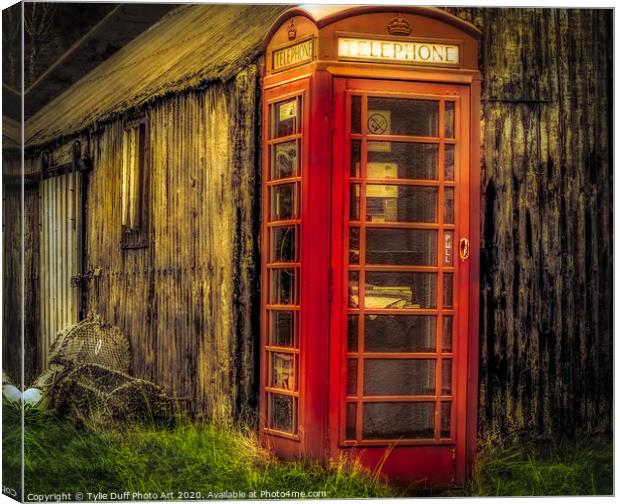 One of the Traditional Red Telehone Boxes In The H Canvas Print by Tylie Duff Photo Art